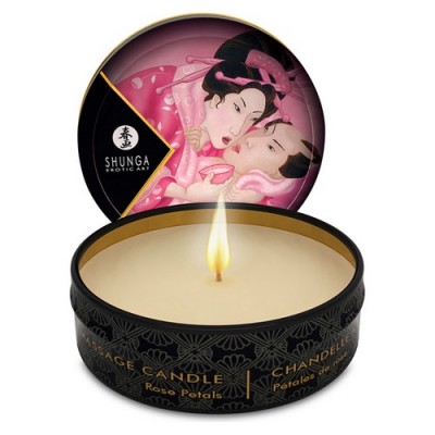 Candela Shunga 30 ml aphrodisia, aroma delicato petali di rosa