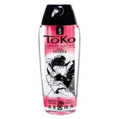 Lubrificante a base acquosa Shunga Toko Aroma fragola e champagne 165 ml