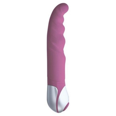 vibratore design in silicone euphoria rosa 24 cm X 4 cm