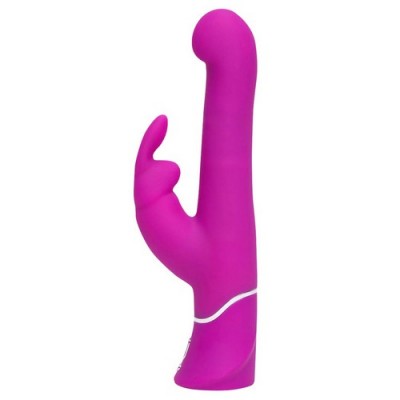 Vibratore ricaricabile rotante in silicone Happy Rabbit Beaded G-Spot 24 cm