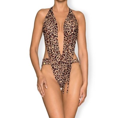 CANCUNELLA SWIMWEAR COSTUME INTERO CON LACCETTI AL COLLO E ALLACCIATURA IN VITA