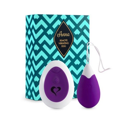 Anna Ovetto Vibrante in Silicone Viola con Telecomando